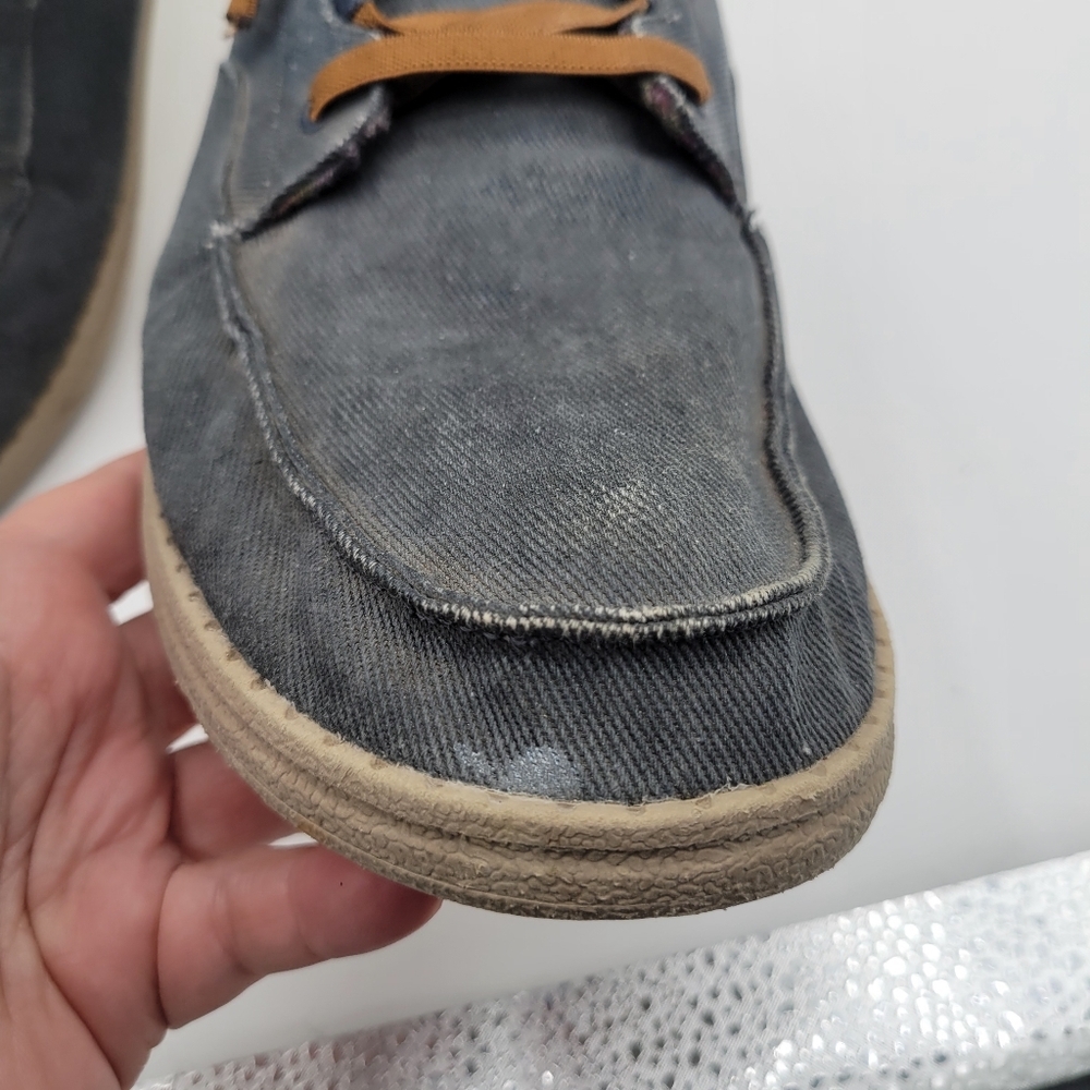 Sketchers Air Cooled Gogamat Arch Denim/Brown Spot on front Sneaker Size 10 - Picture 9 of 12